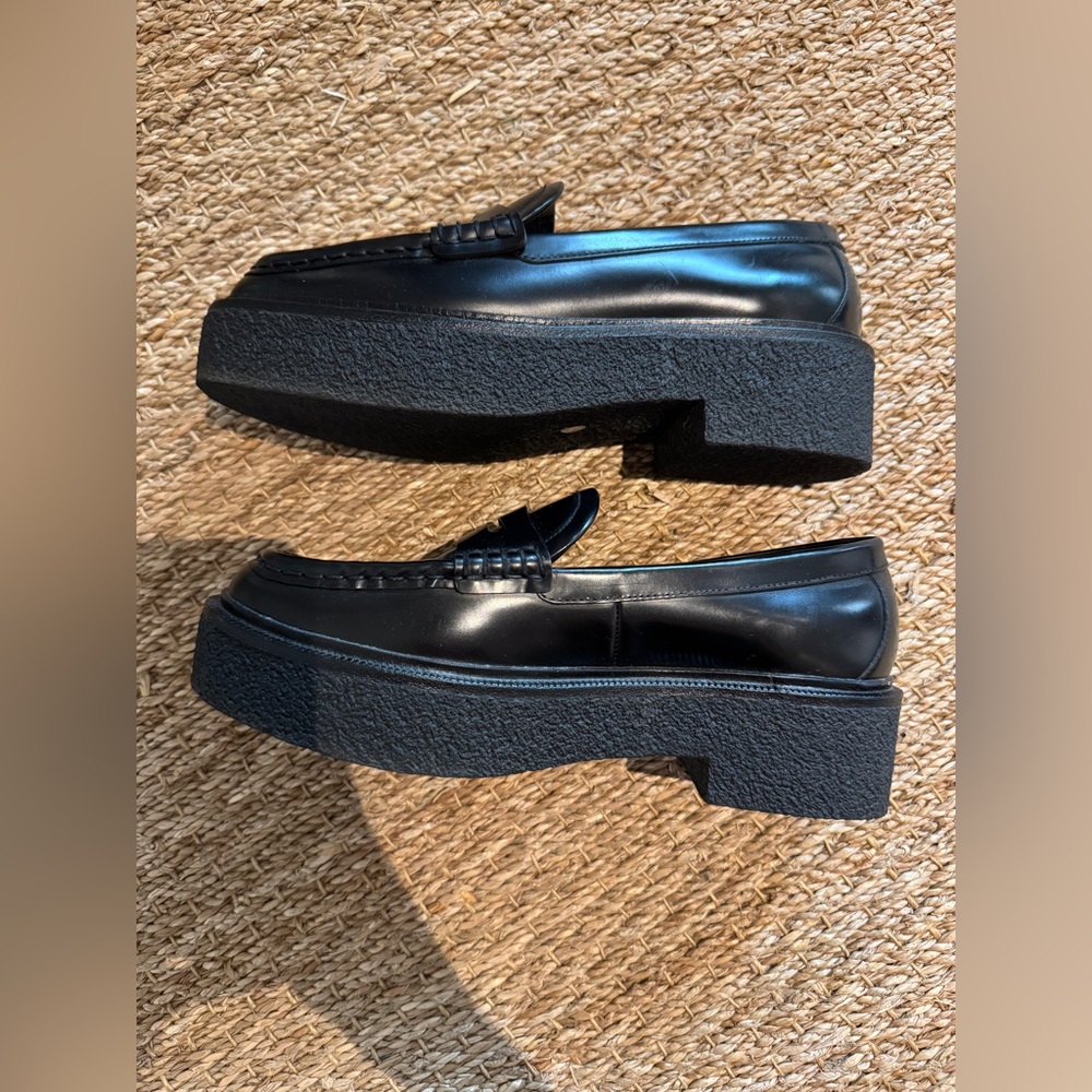Loeffler Randall Black Platform Loafers - Picture 9 of 11